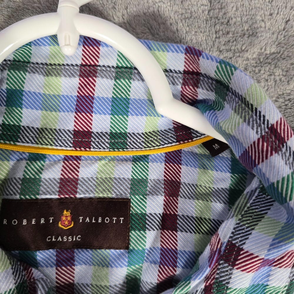 Robert Talbott Classic Plaid Button Down Long Sle… - image 2